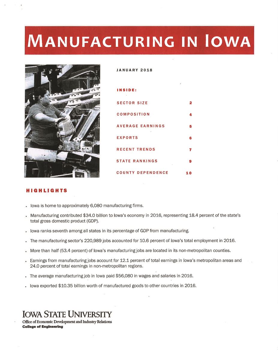 Advanced Manufacturing in Iowa 