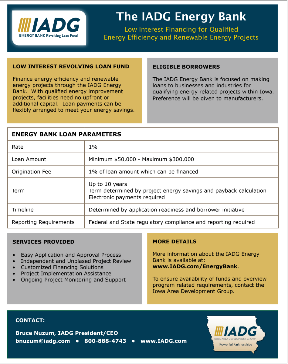 IADG Energy Bank Fact Sheet