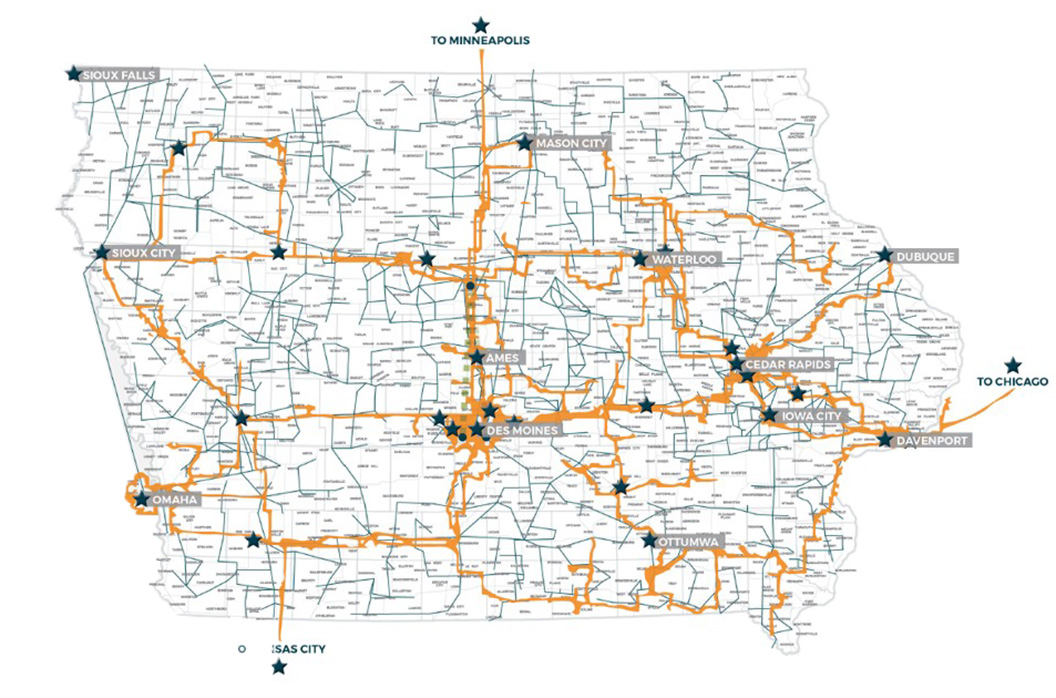 Aureon Fiber Map